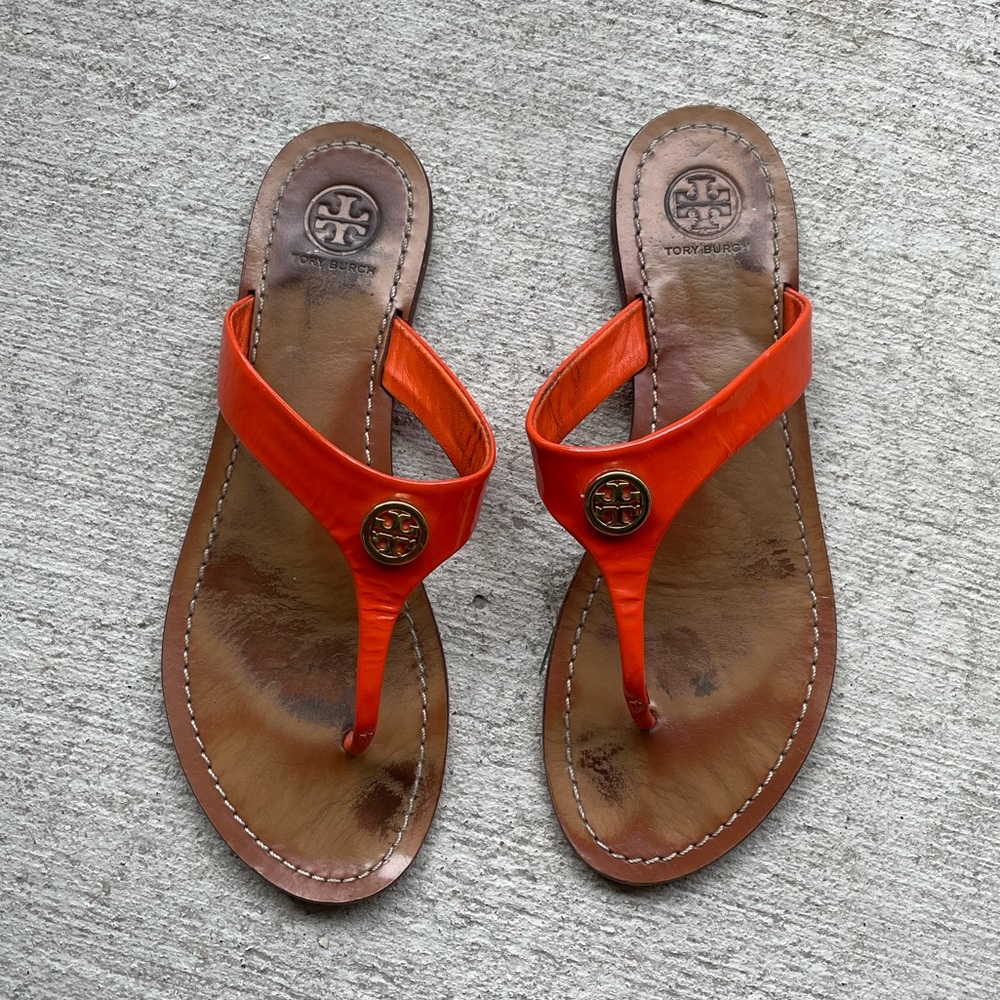 Tory Burch thong flats - Orange flip flop sandals